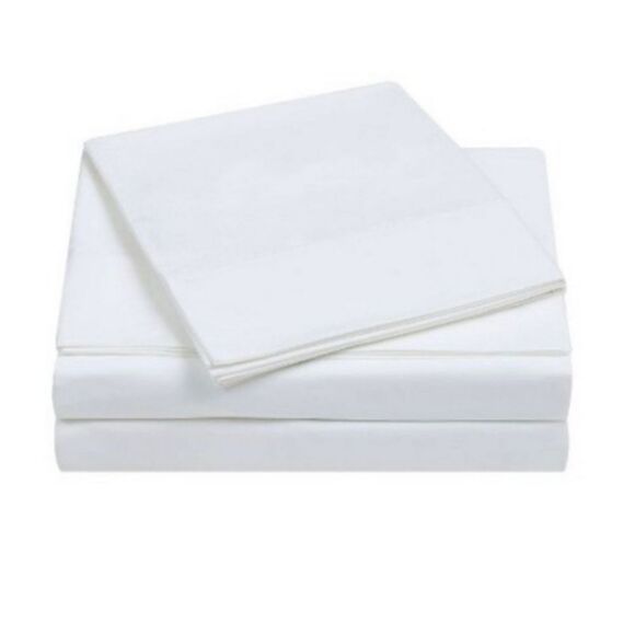 🩵NWT Charisma White Microfiber Full 4 Piece Sheet Set - Picture 3 of 9